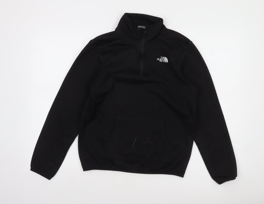 The North Face Men's Black Fleece 1/4 Zip Pullover Sweatshirt Size S