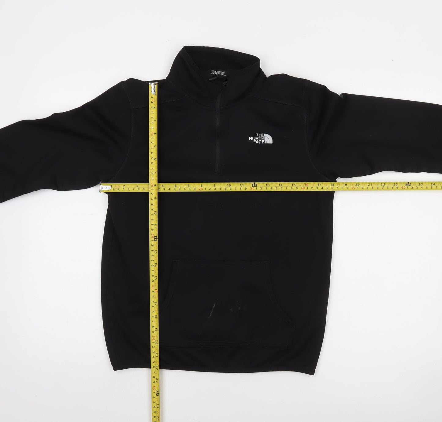 The North Face Men's Black Fleece 1/4 Zip Pullover Sweatshirt Size S