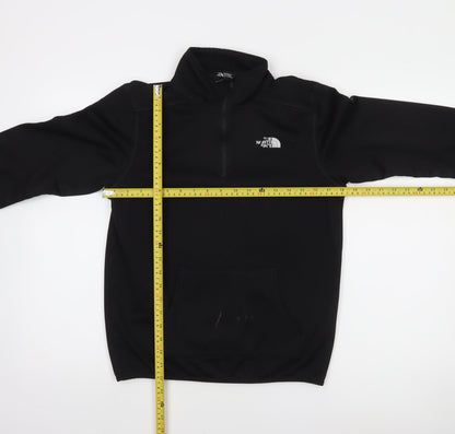 The North Face Men's Black Fleece 1/4 Zip Pullover Sweatshirt Size S