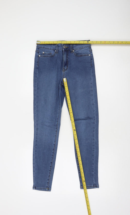Denim Co Women's Blue Skinny Jeans Size 10 Slim Fit