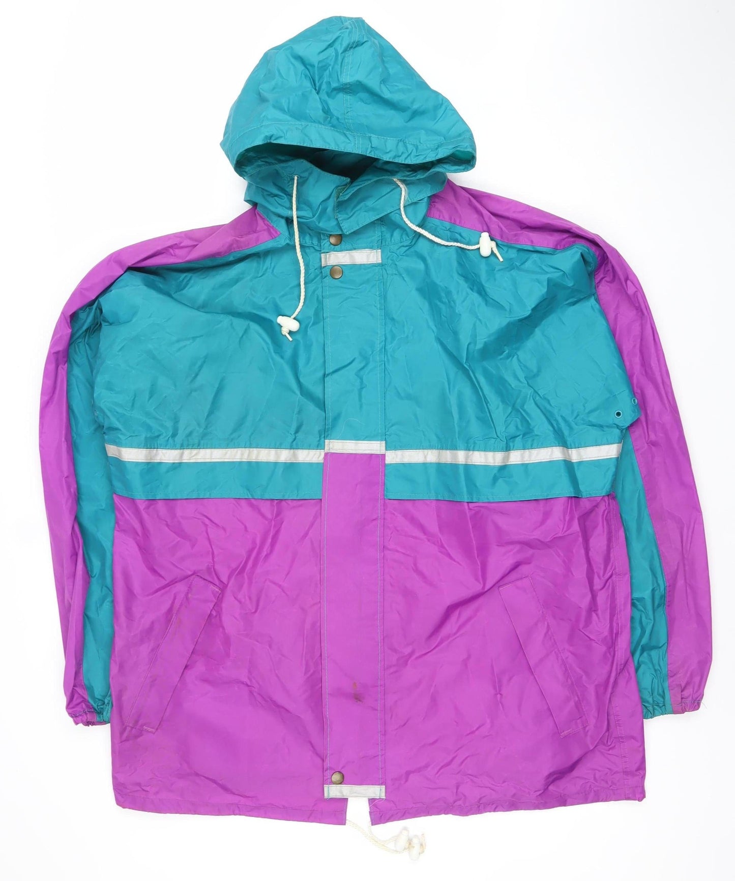 Chillstopper Men’s Multicoloured 90s Windproof Hooded Anorak Jacket M