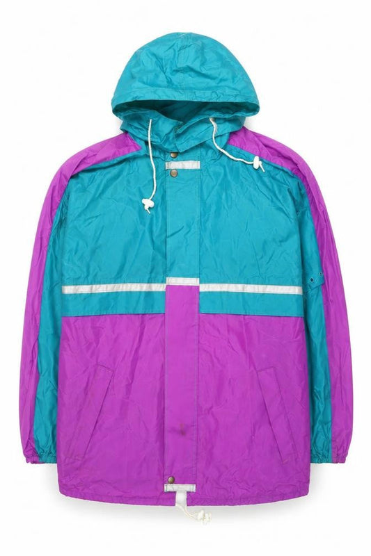 Chillstopper Men’s Multicoloured 90s Windproof Hooded Anorak Jacket M