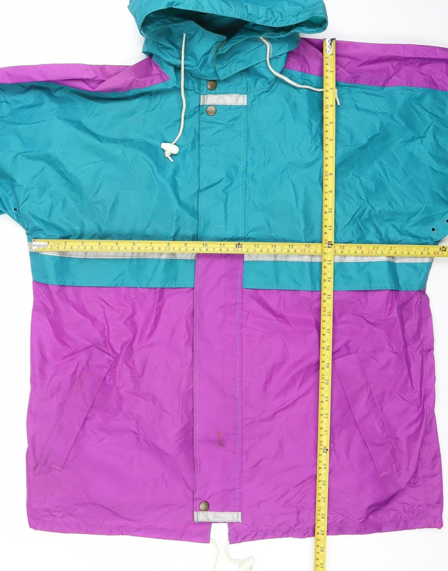 Chillstopper Men’s Multicoloured 90s Windproof Hooded Anorak Jacket M