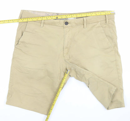 Timberland Mens Beige Chino Shorts W38 Summer Casual Cotton Blend