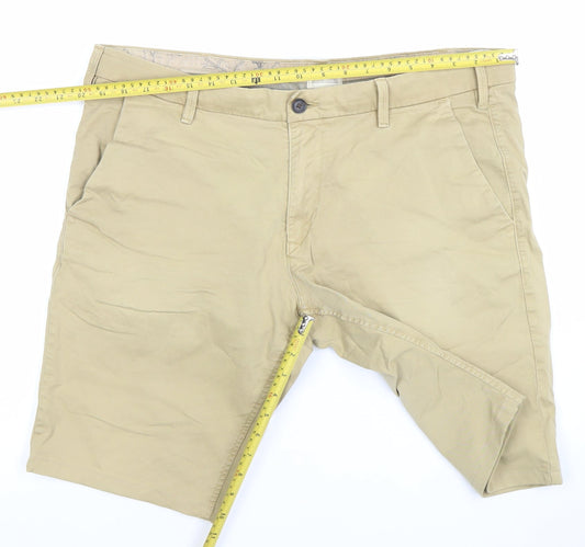 Timberland Mens Beige Chino Shorts W38 Summer Casual Cotton Blend