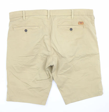 Timberland Mens Beige Chino Shorts W38 Summer Casual Cotton Blend