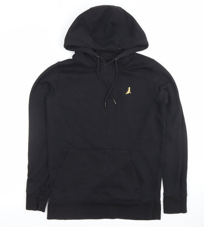 Brave Soul Mens Black Pullover Hoodie Small Regular Fit