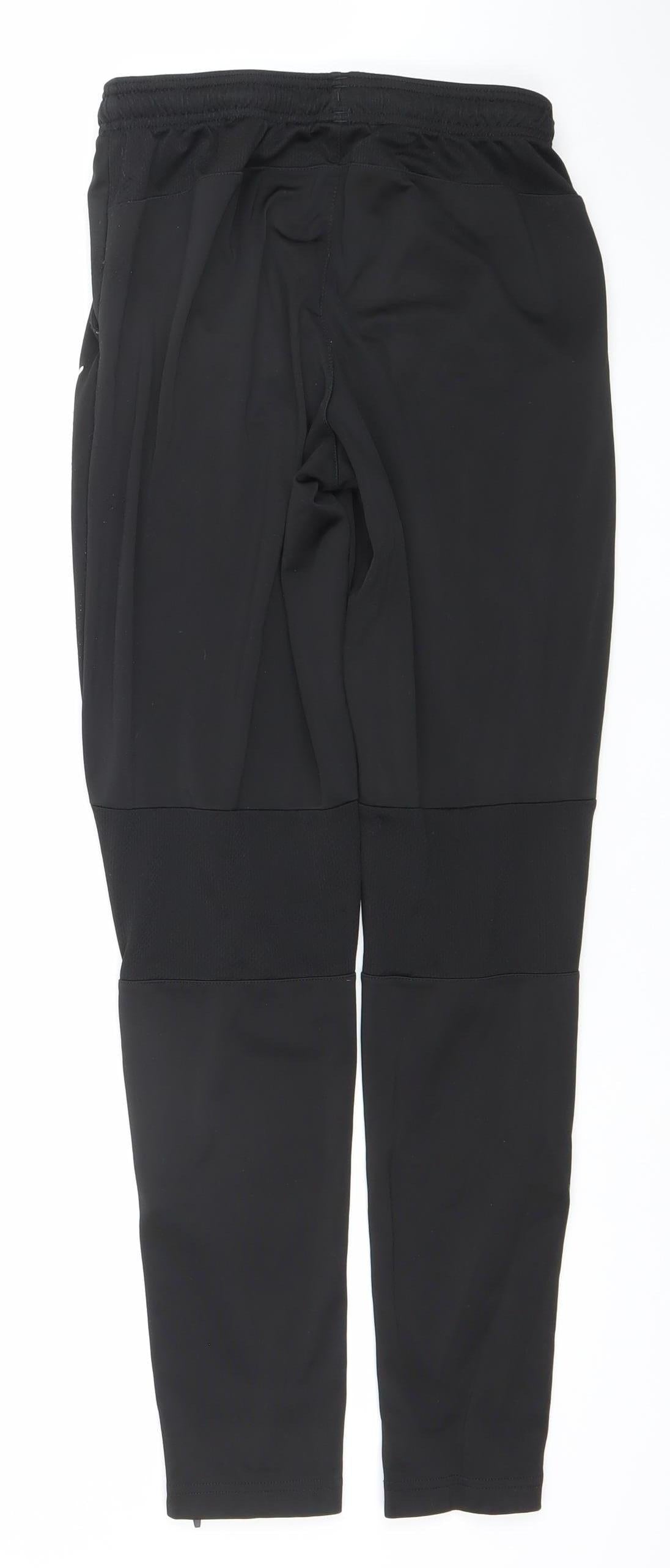 Puma Boys Black 13-14 Years Track Pants Quick Dry Stretch Tapered