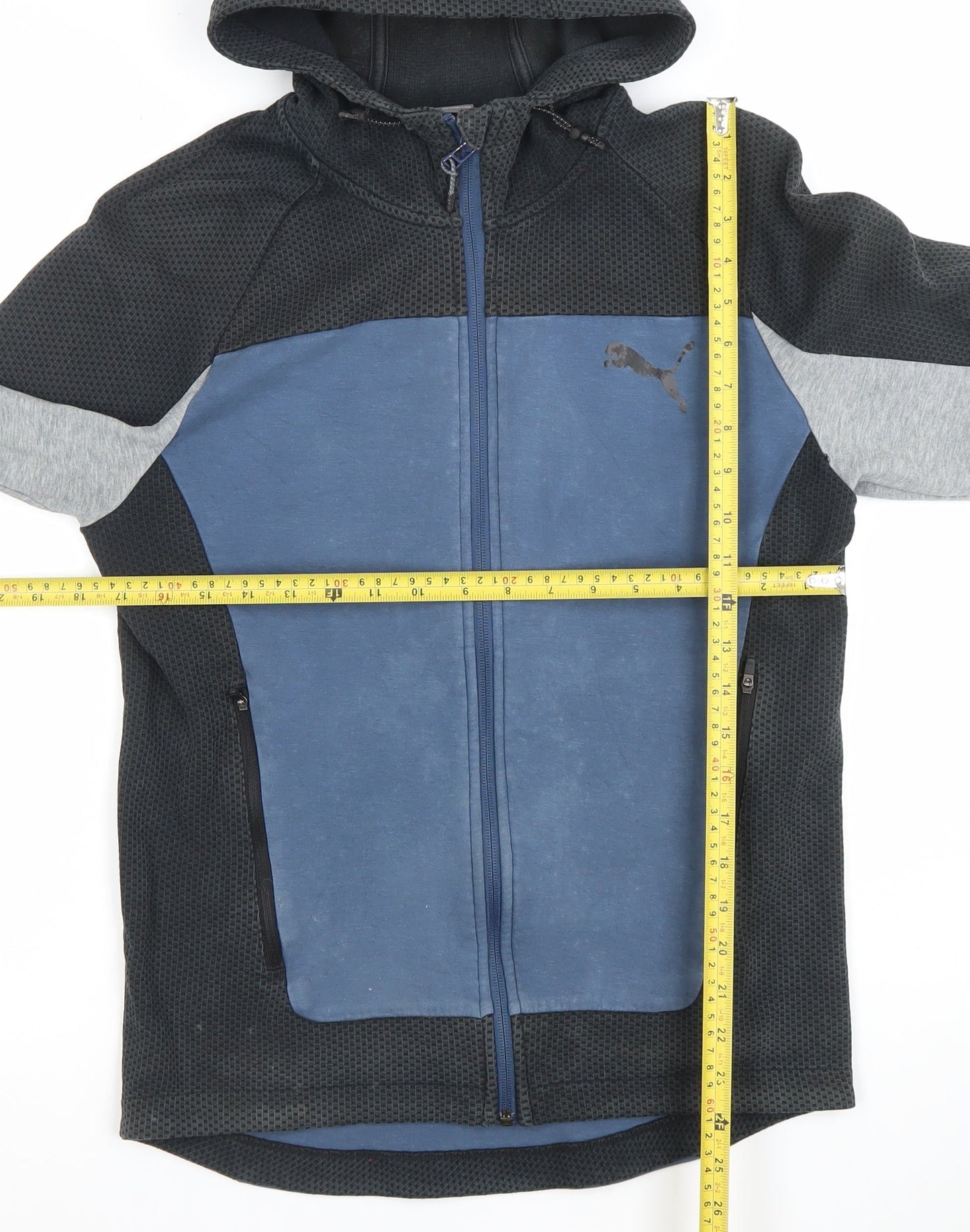 Mens UK Size S PUMA Multicoloured Full Zip Hoodie