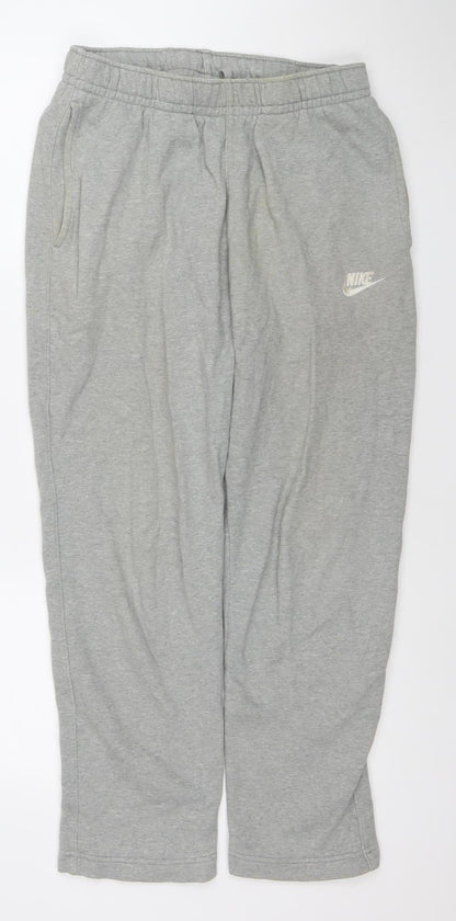 Nike Men's Grey Regular Fit Jersey Sweatpants Size S