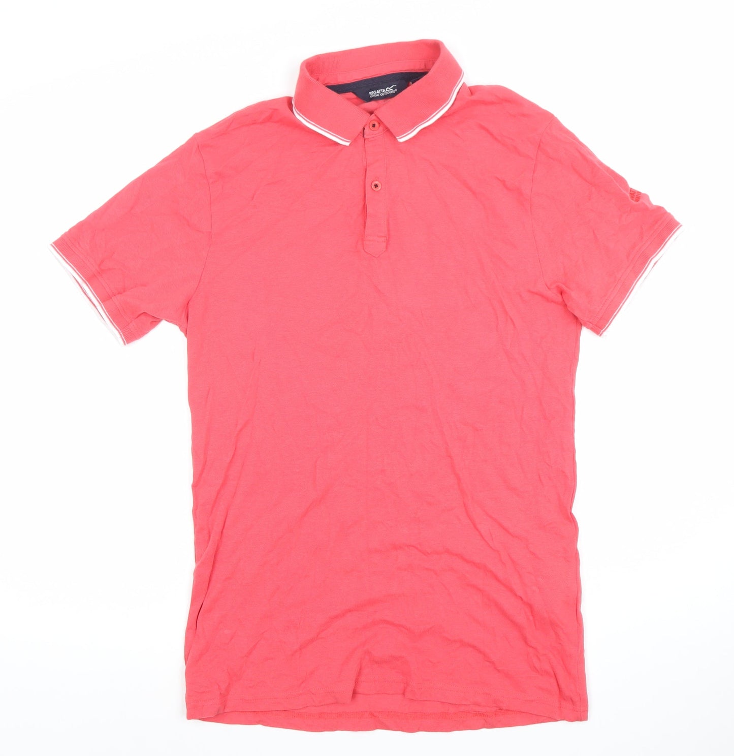 Regatta Men's Red Cotton Polo Shirt M Short Sleeve Outdoor Casual