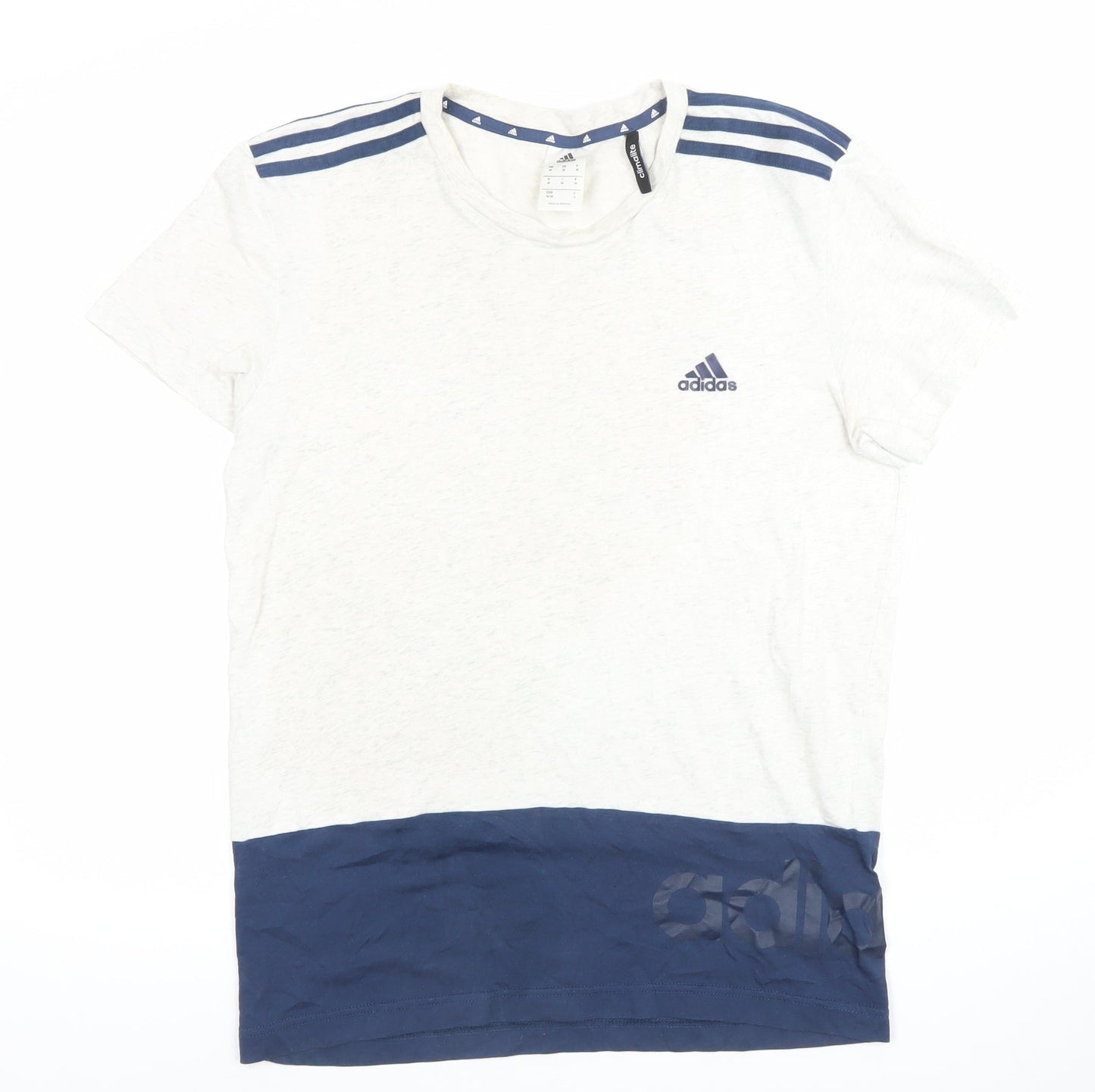 Mens UK Size M adidas White  T-Shirt