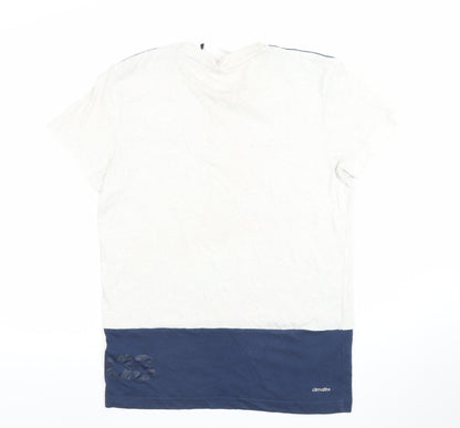 Mens UK Size M adidas White  T-Shirt