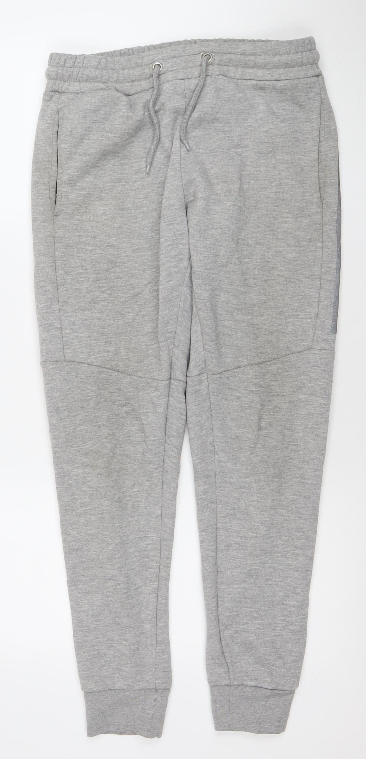 NICCE Men's Grey Small Jogger Sweatpants Cotton Blend
