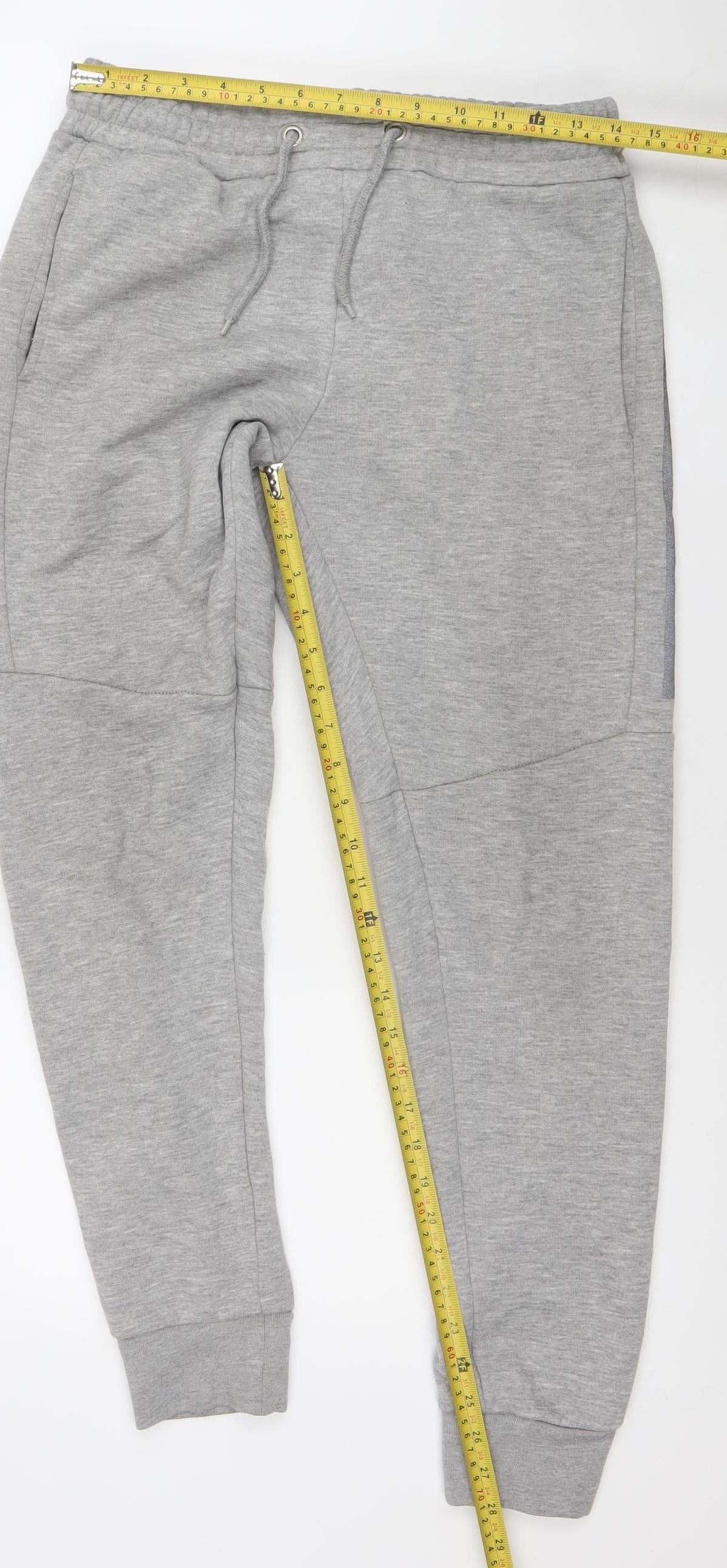 NICCE Men's Grey Small Jogger Sweatpants Cotton Blend