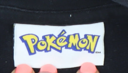 George Pokémon Boys Black Pikachu Pullover Hoodie 7-8 Years