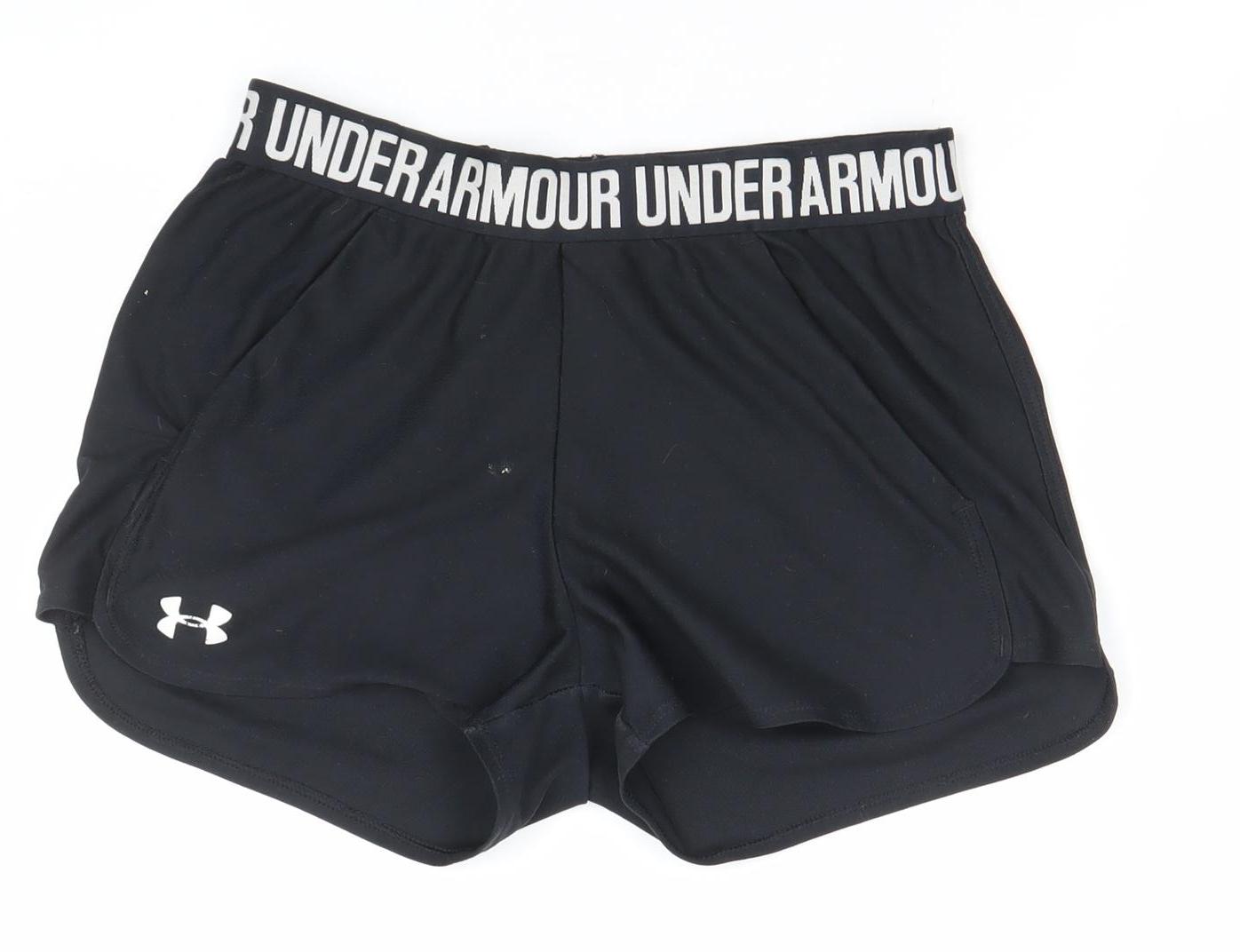 Under Armour Womens Black Athletic Shorts M Moisture Wicking Lightweight
