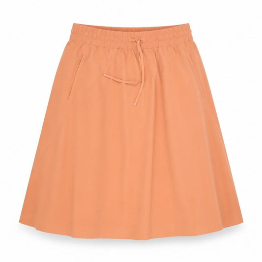 Athleta Women's Orange Nylon Stretch A-Line Skirt Size 8