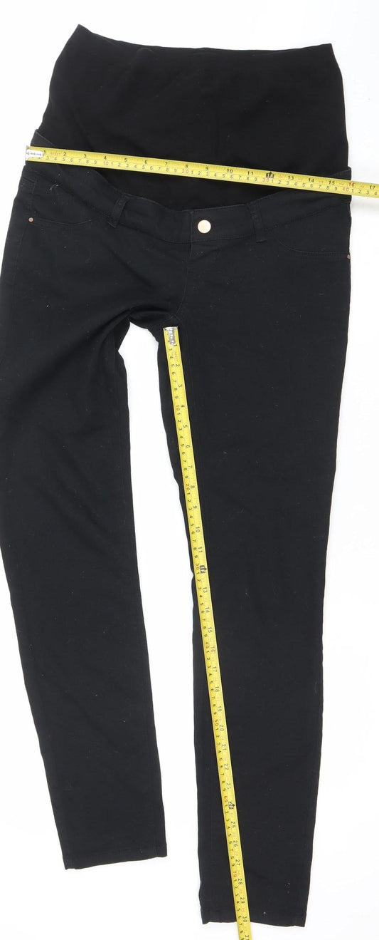 Mamalicious Women's Black Maternity Skinny Jeans Size 29/32