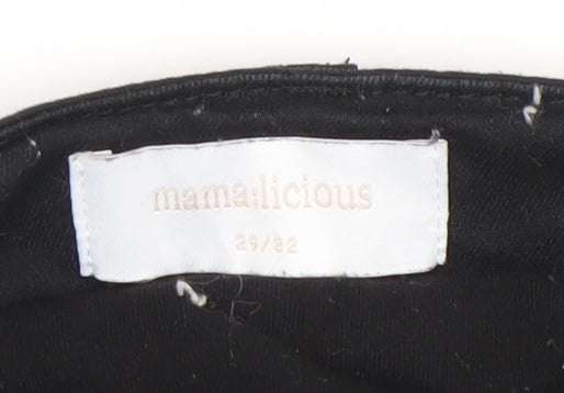 Mamalicious Women's Black Maternity Skinny Jeans Size 29/32