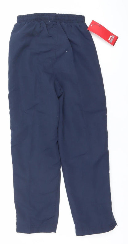 Slazenger Boys Blue 7-8 Years Track Pants Quick Dry Polyester Sports Trousers