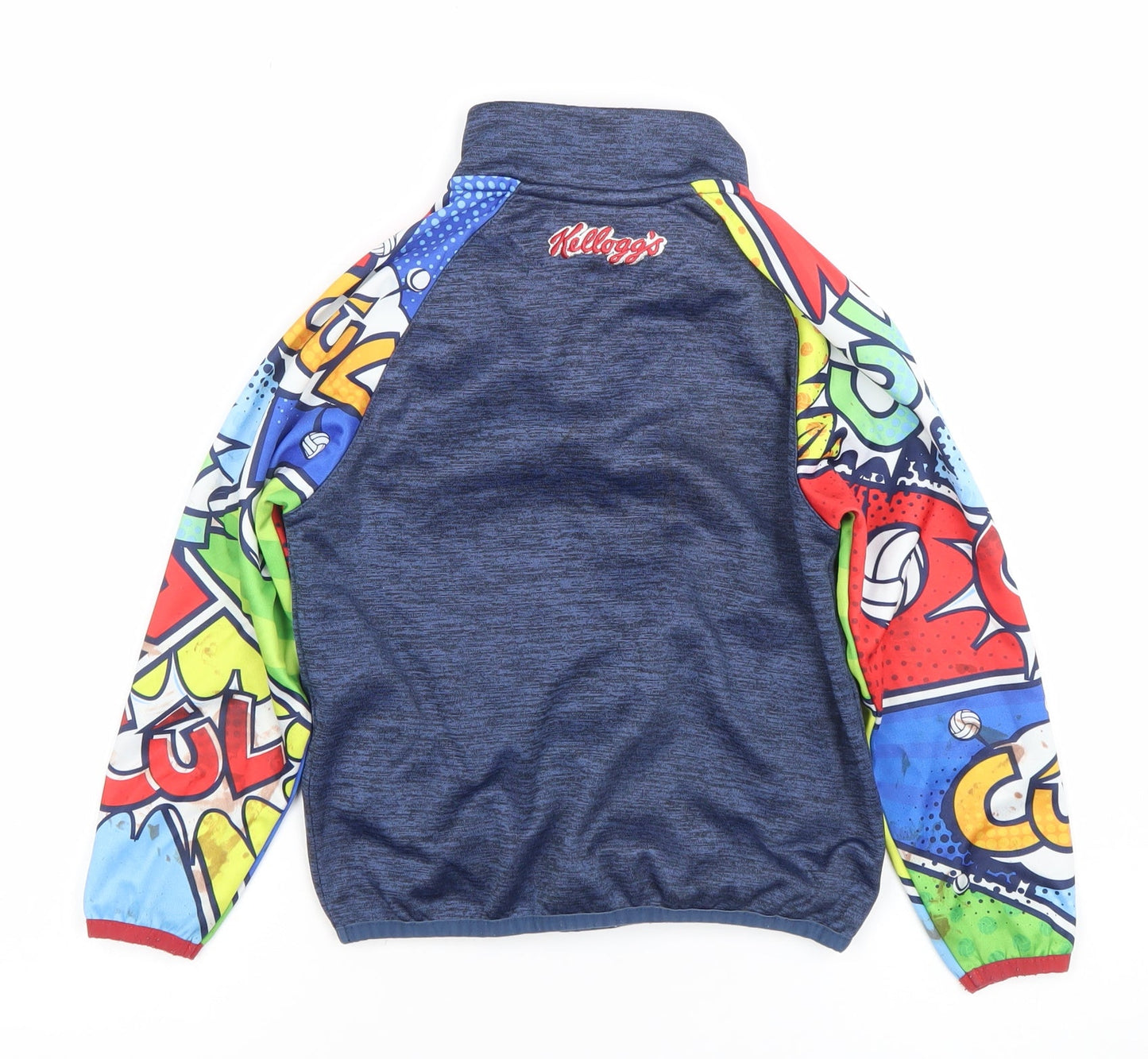 Masita Boys Blue 1/4 Zip GAA Kool Camps Hoodie 14 Years Graphic Print