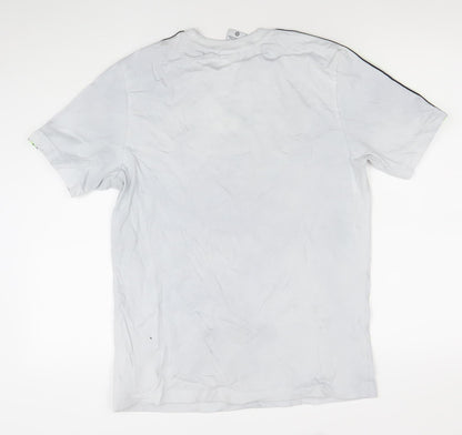 Nike Men's White Sports Graphic Logo Crew Neck T-Shirt Size M