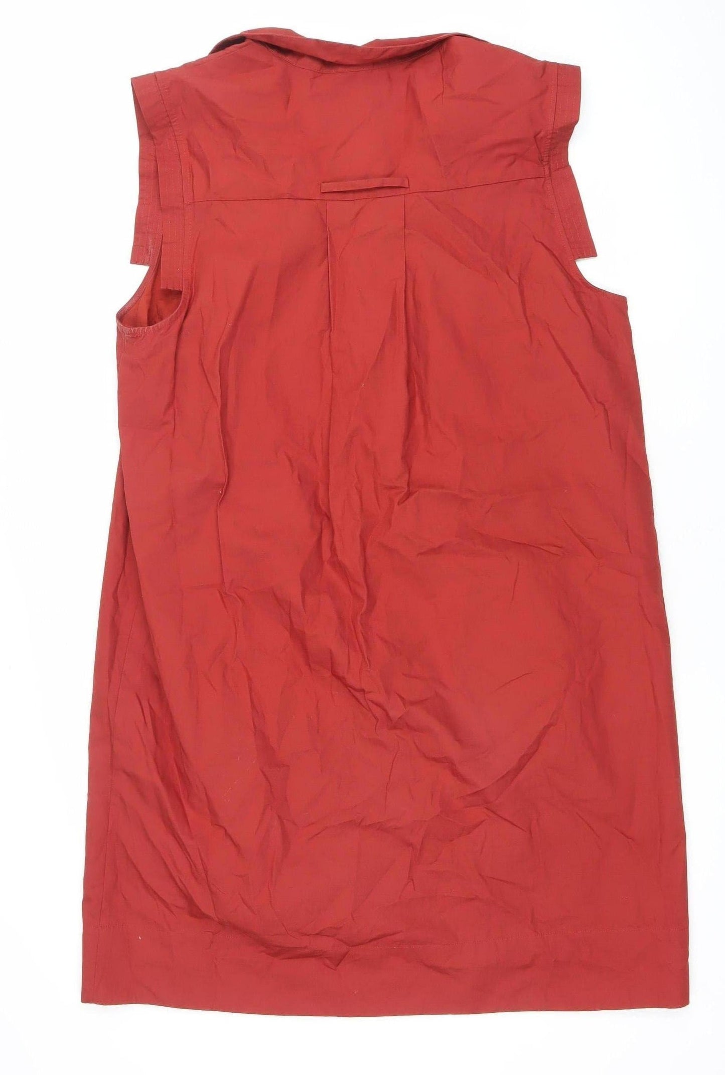 Banana Republic Women's Red Cotton Shift Dress L
