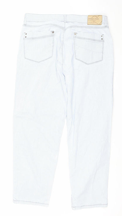 7 For All Mankind Womens Blue Straight Jeans Size L