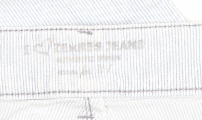 7 For All Mankind Womens Blue Straight Jeans Size L