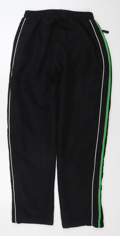 Intosport Men’s Black Track Pants M Quick Dry Straight Leg