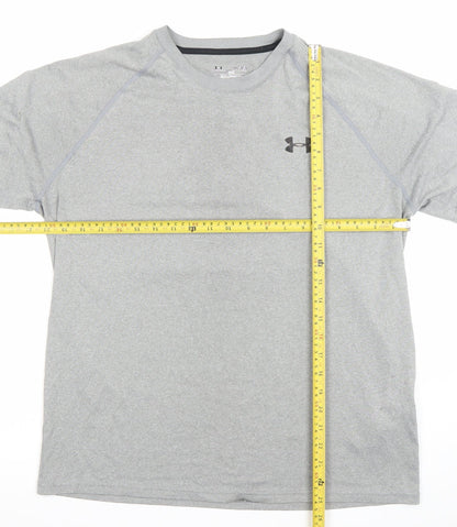 Under Armour Men Grey M HeatGear Loose Fit Active T-Shirt