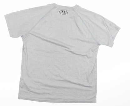 Under Armour Men Grey M HeatGear Loose Fit Active T-Shirt