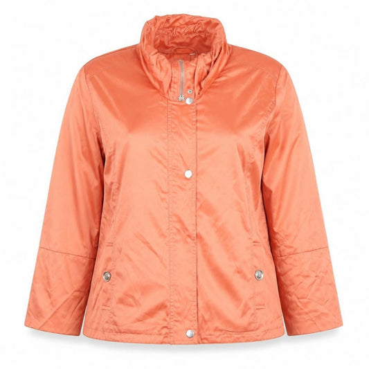 Paco Design Women's Orange XL Mid-Length Polyester Cotton Jacket