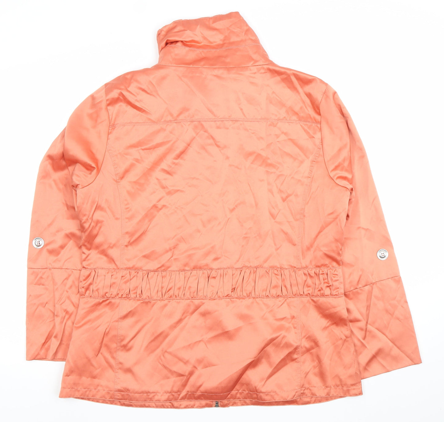 Paco Design Women's Orange XL Mid-Length Polyester Cotton Jacket