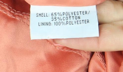 Paco Design Women's Orange XL Mid-Length Polyester Cotton Jacket