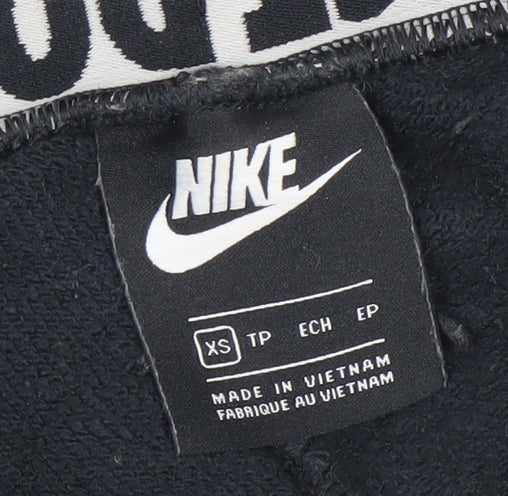 Nike Women's Black XS Jogger Sweatpants with Drawstring Waist