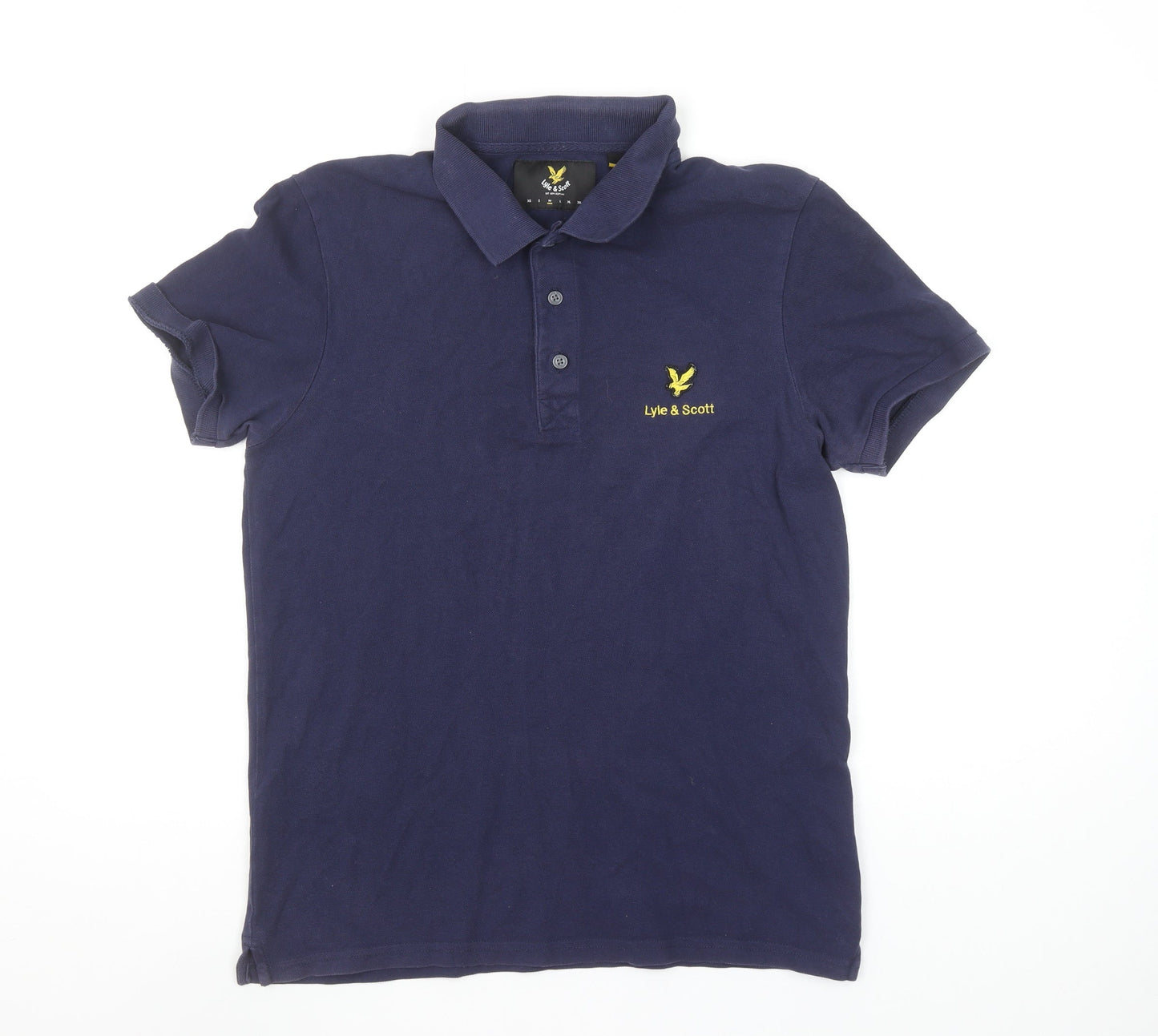 Lyle & Scott Men's Blue Regular Fit Cotton Polo Shirt L