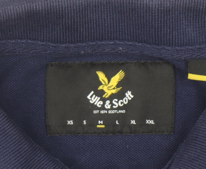 Lyle & Scott Men's Blue Regular Fit Cotton Polo Shirt L