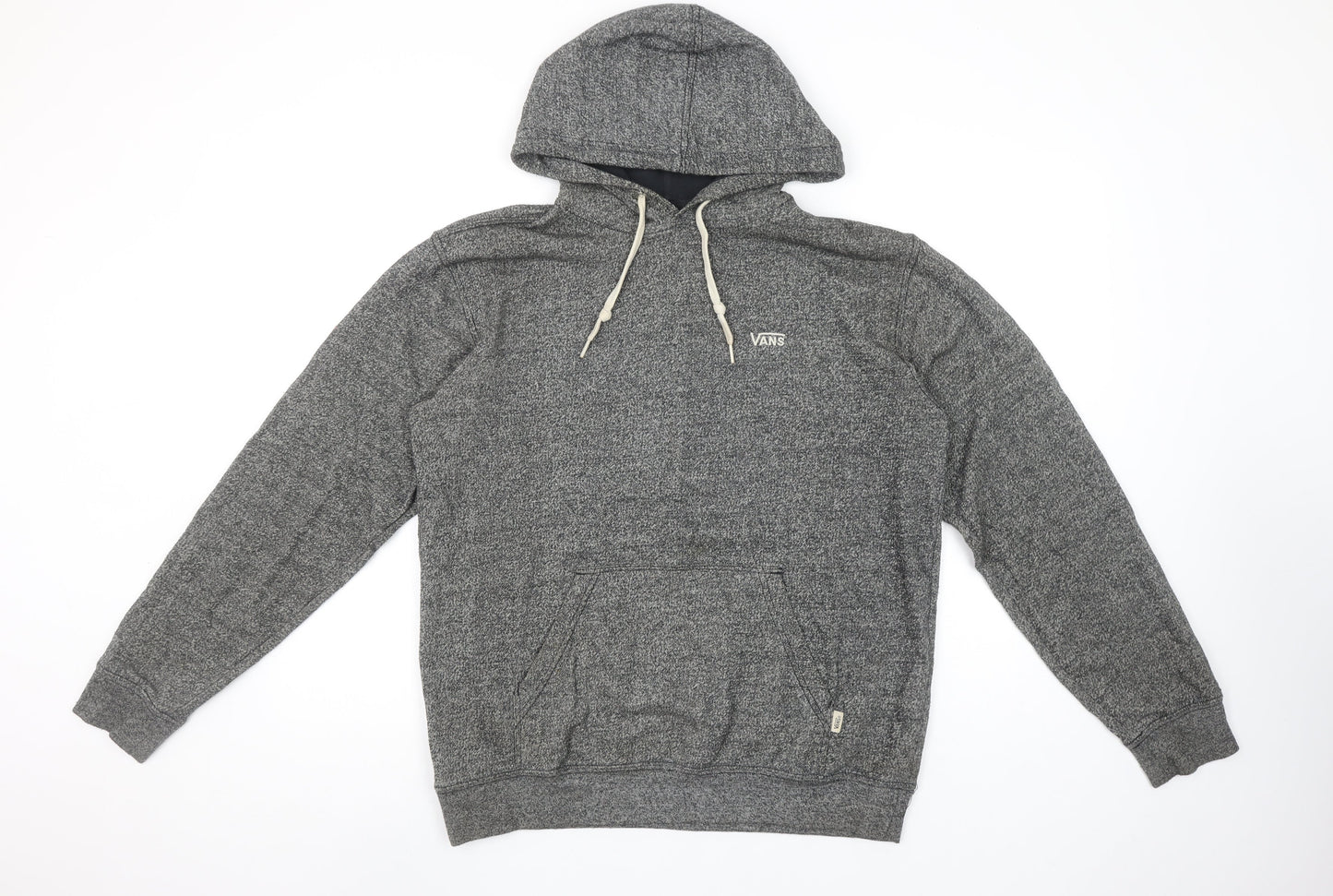 Vans Men's Grey Pullover Hoodie Small Regular Fit Fleece Sweatshirt