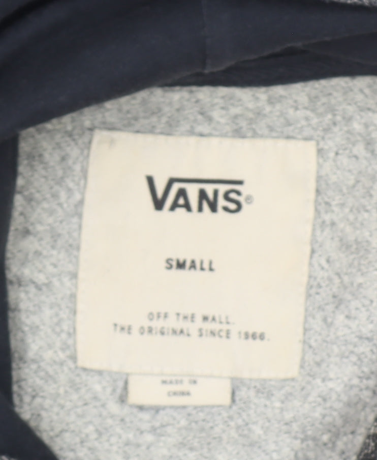Vans Men's Grey Pullover Hoodie Small Regular Fit Fleece Sweatshirt