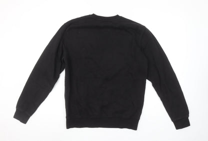 LooseHeadz Men’s Black Small Crew Neck Pullover Sweatshirt