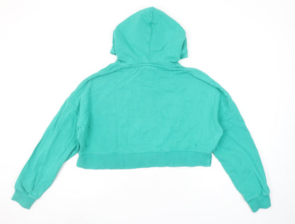 Womens UK Size 10 Jack Wills Green Pullover Hoodie
