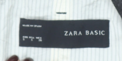 Zara Basic Women's Grey Slim Fit One-Button Blazer Jacket S
