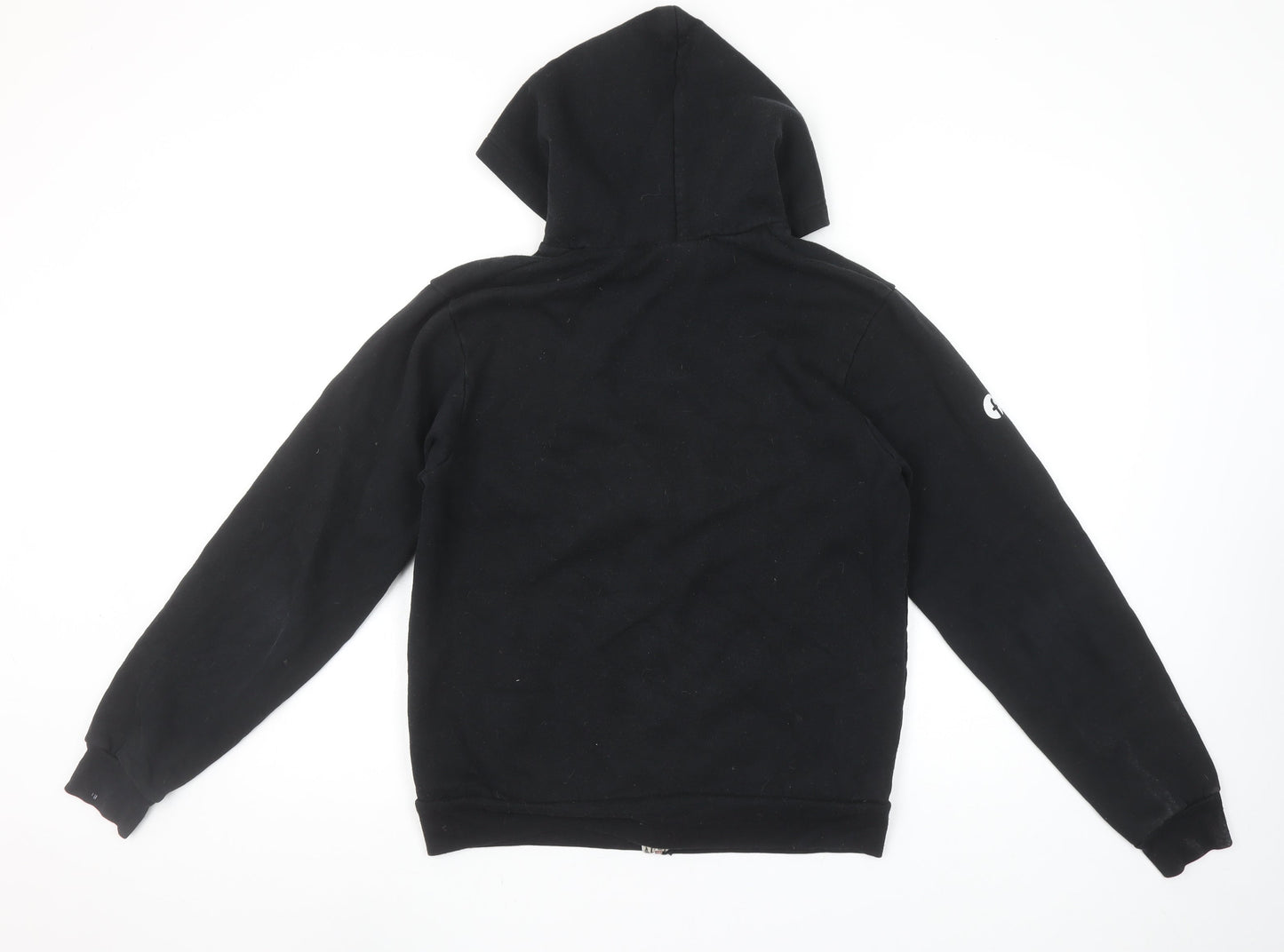American Apparel Women's Black Full Zip Hoodie Size M Fleece Cotton Blend