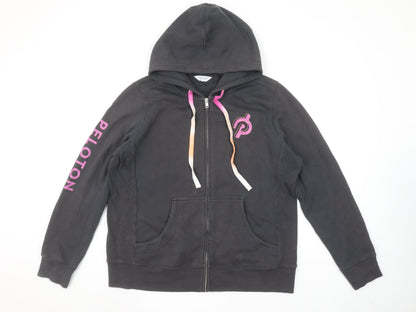 Peloton Women's Black Full Zip Hoodie XL Cotton Blend