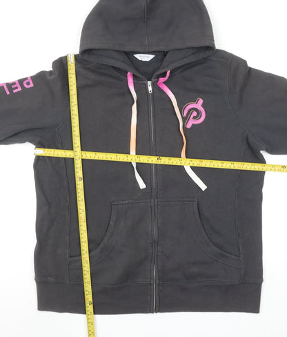 Peloton Women's Black Full Zip Hoodie XL Cotton Blend