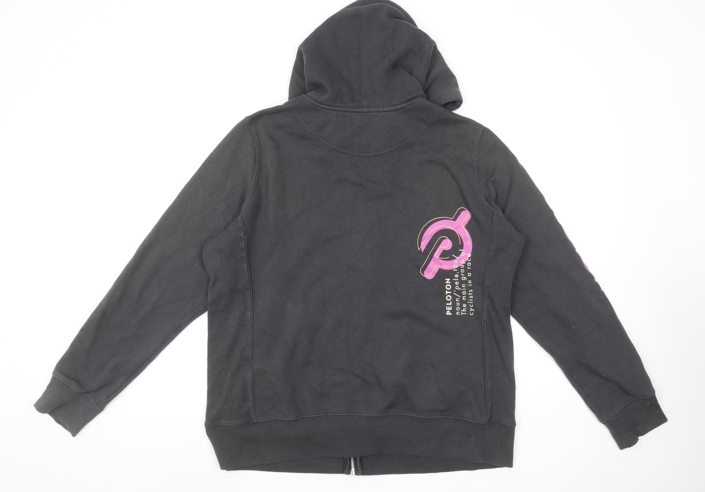 Peloton Women's Black Full Zip Hoodie XL Cotton Blend
