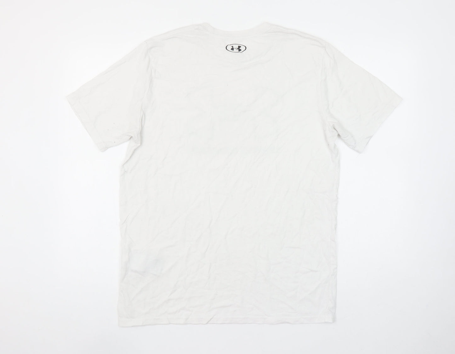 Under Armour Men's White M Sports Graphic Crew Neck T-Shirt