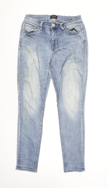 Pre London Men’s Blue Slim Straight Jeans 32R Light Wash Denim